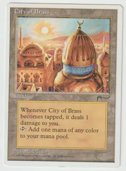 MAGIC THE GATHERING CITY OF BRASS CHRONICLES EDITION LIGHTLY PLAYED - Image 1