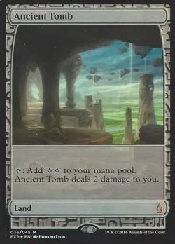 MTG English Ancient Tomb NM Foil Zendikar Expeditions - Image 1