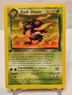 Dark Gloom 36/82 Uncommon 1st Edition Team Rocket Pokemon 1767 - Image 1