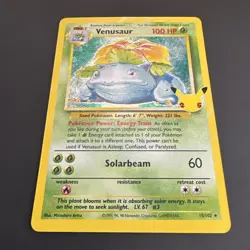 Venusaur 15/102 Celebrations: Classic Collection Pokemon Holo - Image 2