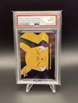 2000 Topps Pokemon TV Animation Series 2 Showdown in Pewter City Foil #EP5 PSA 8 - Image 1