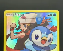 Piplup 239/236 Cosmic Eclipse Full Art Secret Rare Holo Pokemon Card NM/M - Image 4