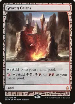 MTG English Graven Cairns NM Foil Zendikar Expeditions - Image 1