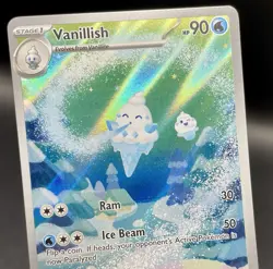 Vanillish 112/086 White Flare Illustration Rare Full Art Holo Pokemon TCG NM/M - Image 3