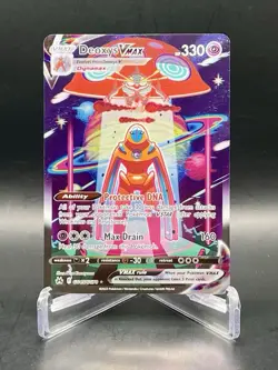 Deoxys VMAX GG45/GG70 Crown Zenith Galarian Gallery Ultra Rare Pokemon Card NM/M - Image 1