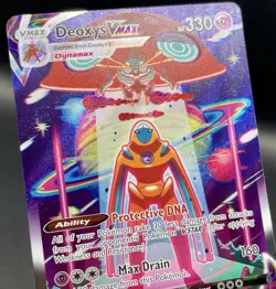 Deoxys VMAX GG45/GG70 Crown Zenith Galarian Gallery Ultra Rare Pokemon Card NM/M - Image 3