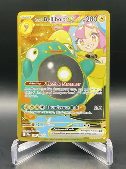 Iono's Bellibolt ex 188/159 Journey Together Hyper Rare Full Art Pokemon TCG NM - Image 1