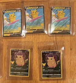 Lot Of 9 Pikachu Cards - 2021 Pokemon Celebrations - Image 2