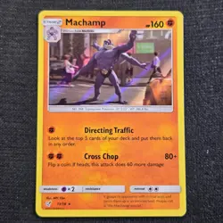 Pokemon Detective Pikachu Machamp 13 Holo Rare Lightly Played - Image 1