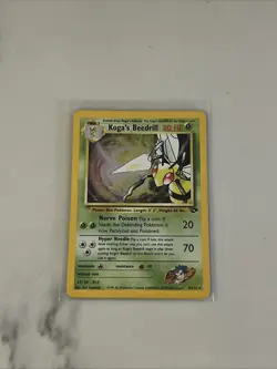 Pokemon TCG Koga's Beedrill Gym Challenge Holo Rare Card 9/132 - Image 1