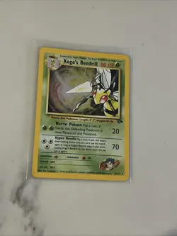 Pokemon TCG Koga's Beedrill Gym Challenge Holo Rare Card 9/132 - Image 2