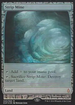 MTG English Strip Mine NM Foil Zendikar Expeditions - Image 1