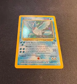 Pokemon Articuno TCG #2/62, Fossil Holo Rare - Image 3