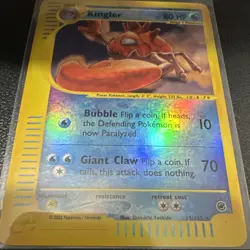 The Pokemon Company Kingler 050/165 Expedition Base Set 2002 Reverse Holo Rare … - Image 3