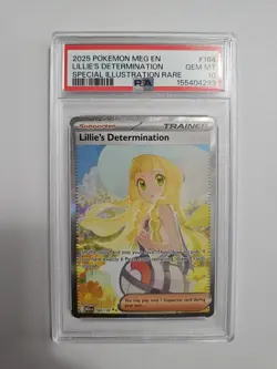 PSA 10 Pokemon Lillie's Determination SIR 184/132 Mega Evolution - Image 1