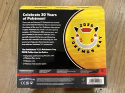 Pokemon TCG 2026 Pokemon Day 30th Anniversary Box Pikachu Promo/Coin/Booster - Image 2