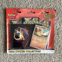 Pokemon Mega Evolution Ascended Heroes Sticker Promo Pack Charmander Gengar - Image 1