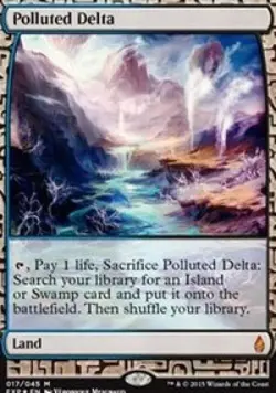 MTG English Polluted Delta NM Foil Zendikar Expeditions - Image 1