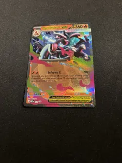 Pokemon Mega Charizard X ex 029 MEP Promo Holo Black Star Mega Evolution NM 2026 - Image 2