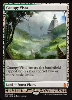 MTG English Canopy Vista NM Foil Zendikar Expeditions - Image 1