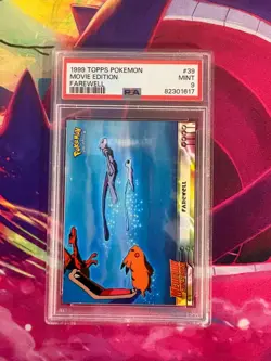 Farewell Movie Edition 1999 Topps NON FOIL PSA Graded 9 Pokemon TCG - Image 1