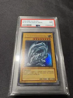 Konami Yu-Gi-Oh Blue-Eyes White Dragon SDK-001 PSA 9 - Image 2