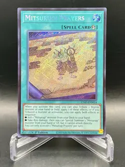 Mitsurugi Prayers [Secret Rare] L26D-ENM14 Legendary Modern Deck 2026 Yugioh NM - Image 1