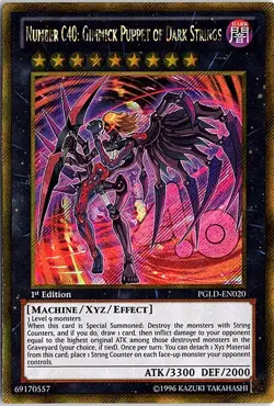 Number C40: Gimmick Puppet of Dark Strings Gold Secret Rare Premium Gold PGLD-EN - Image 1