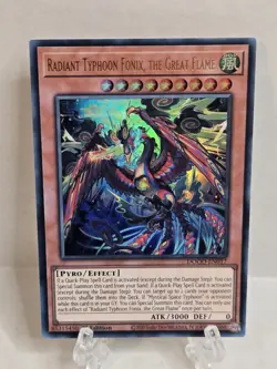Yugioh! Radiant Typhoon Fonix, the Great Flame 1st Ed Ultra Rare DOOD-EN017 NM - Image 1