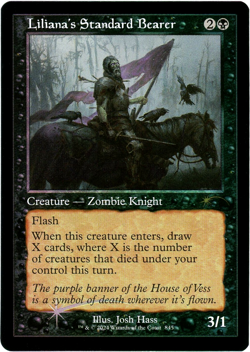 Liliana's Standard Bearer (Retro Frame Foil) 845 Secret Lair Drop NM/M MTG - Image 1