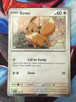 Eevee SVP200 Black Star Cosmos Holo Promo Destined Rivals Pokemon TCG NM - Image 1