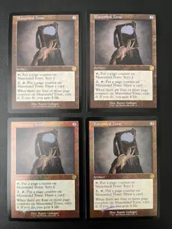 MTG- Mazemind Tome x4 - Brother's War Retro (2 are FOIL) - Image 1