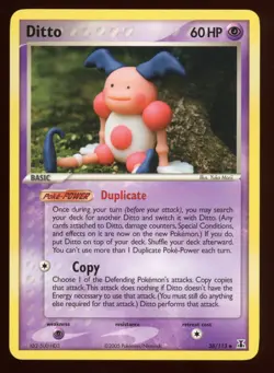 Pokemon TCG Ditto (Mr. Mime) 38/113 Delta Species 2005 Uncommon illus LP - Image 1