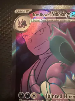 Team Rocket's Nidoking ex Full Art 216/182 - Destined Rivals Pokemon - Image 2