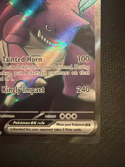 Team Rocket's Nidoking ex Full Art 216/182 - Destined Rivals Pokemon - Image 4