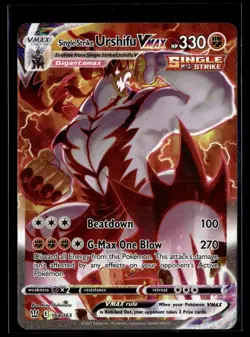 2021 Battle Styles Alternate Art Holo Single Strike Urshifu VMAX Secret Rare - Image 1