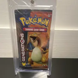 Pokemon TCG Generations Charizard Art Booster Pack 10 Cards English w/ case! - Image 1