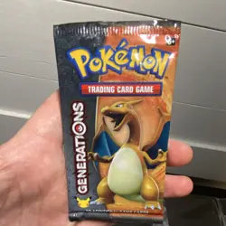 Pokemon TCG Generations Charizard Art Booster Pack 10 Cards English w/ case! - Image 3