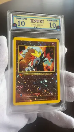 Entei Promo 34 Graded Pristine 10 Gem Mint old PGC pokemon card rare holo - Image 1