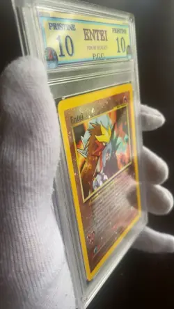 Entei Promo 34 Graded Pristine 10 Gem Mint old PGC pokemon card rare holo - Image 2