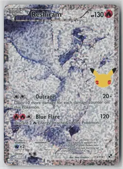 Reshiram 113/114 Classic Collection Celebrations: Classic Collection Near Mint - Image 1