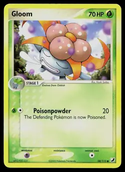 Gloom 58/115 Common Unseen Forces Pokemon Lightly Played - Image 1