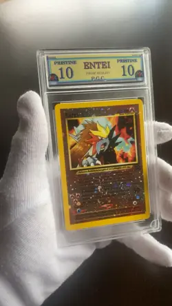 Entei Promo 34 Graded Pristine 10 Gem Mint old PGC pokemon card rare holo - Image 1
