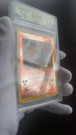 Entei Promo 34 Graded Pristine 10 Gem Mint old PGC pokemon card rare holo - Image 2