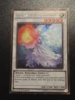 Yugioh! Armades, Keeper of Boundaries PGL2-EN043 Gold Rare 1st Edition HP - Image 1