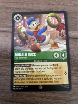 Disney Lorcana Winterspell Donald Duck 93/204 Legendary Non-Foil - Image 1