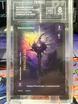 Shadow Cast Mace - Wonders Of the First Foil PRERELEASE Only /24 Made #200 RARE - Image 1