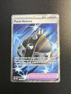 Punk Helmet Holo Ultra Rare ME02: Phantasmal Flames 121/094 Pokemon Card NM - Image 1