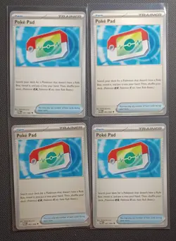 Pokemon TCG x4 Pokepad Pokemon Cards Perfect Order- NM playset - Image 1