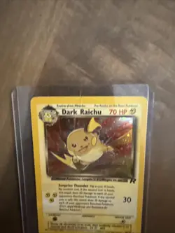 Dark Raichu Pokemon Card Unlimited Holo Secret Rare Team Rocket 83/82 - Image 2